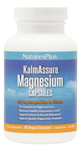 Suplemento Nature"s Plus Kalmassure Magnésio 400 Mg 90 Cápsu