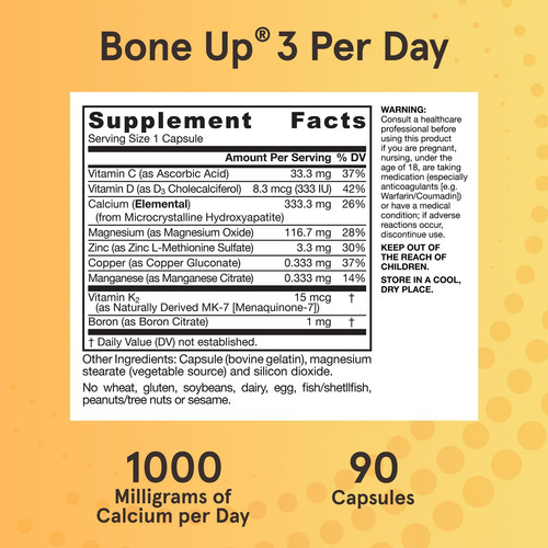 Jarrow Formulas Boneup Três Por Dia Para Densidade Óssea E N - Imagem 6