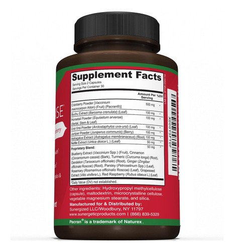 Suplemento De Limpeza Renal Sunergetic Premium 60 Cápsulas - Imagem 2