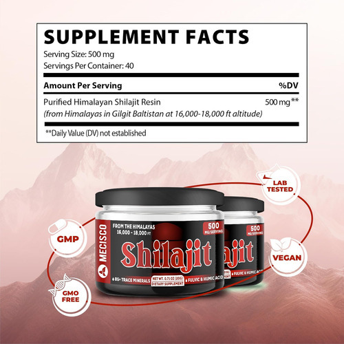 2 Pacotes De 20g Shilajit Pure Himalayan Organic - Suplement - Imagem 3
