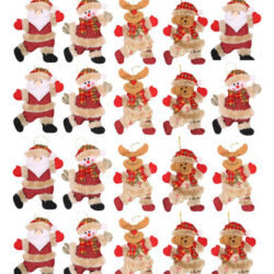 Pacote De 20 Pingentes De Natal De Feltro
