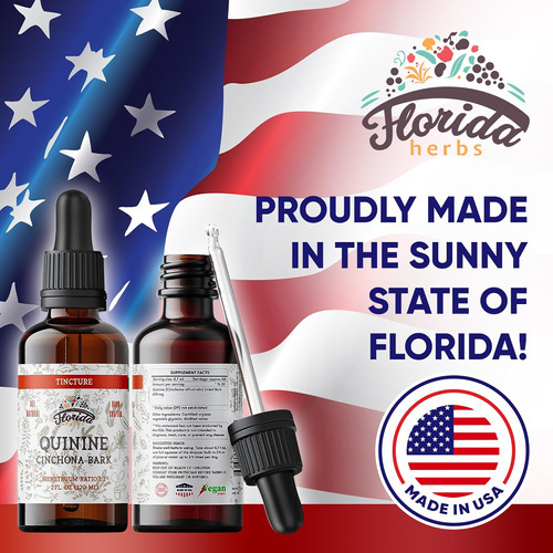 Florida Herbs Extrato De Tintura De Quinino, Líquido De Quin - Imagem 4