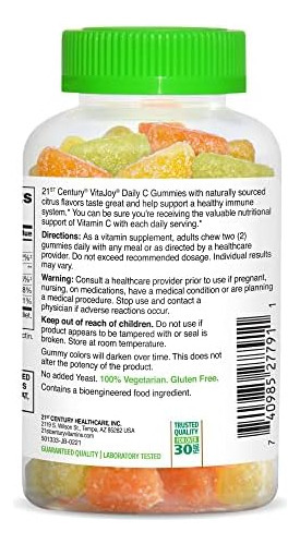 21st Century Vitajoy Daily C 250 Mg Gomas, Frutas Cítricas, - Imagem 9