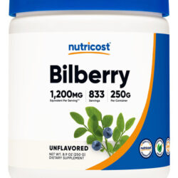 Suplemento Nutricost Bilberry Powder 250g Sem Glúten, Não Tr