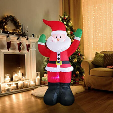 Decorações De Natal De 1,8 M Led Inflável Papai Noel - Imagem 17