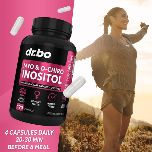 Cápsulas De Suplemento De Myo-inositol E D-chiro Inositol - - Imagem 7