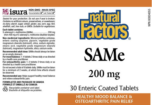 Fatores Naturais - Mesmo 200 Mg, Suporte Para Articulações E - Imagem 2