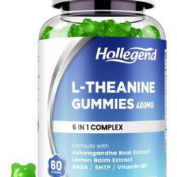 Gomas De L-teanina Hollegend, Lteanina 400 Mg Com Ashwagandh