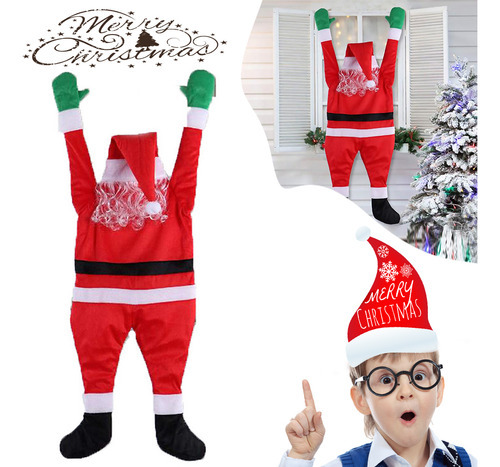Adorno Navideño Colgante Escalada Papai Noel - Imagem 2