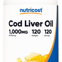 Suplemento De Óleo De Fígado De Bacalhau Nutricost 1000 Mg 1
