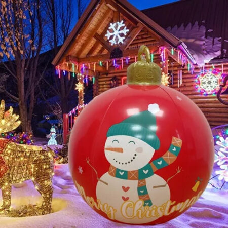 Decoração Exterior De Bola De Natal Inflável Grande 6 Peç - Imagem 3