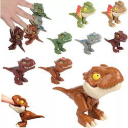 Pacote Com 8 Brinquedos De Dinossauro Para Morder O Dedo