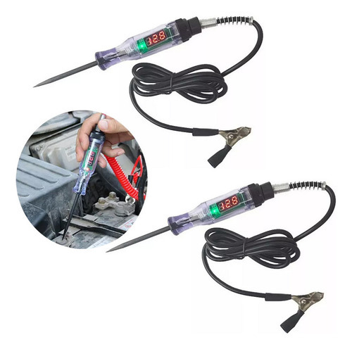 2 Unidades Chave Teste Polaridade Automotiva 6v, 12v,