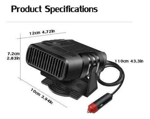 Mini Ar Condicionado E Aquecedor Para Ventilador De Carro - Imagem 5