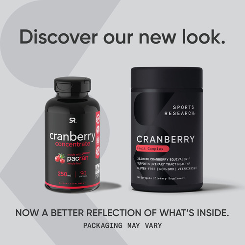 Suplemento Sports Research Cranberry Fruit Complex 90 Cápsul - Imagem 2