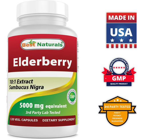 Best Naturals Sabugueiro Sambucus Nigra 5000 Mg Equivalente - Imagem 7