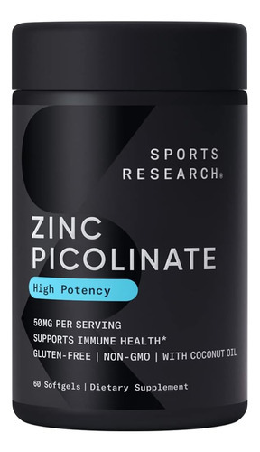 Vitamina A Base De Picolinato De Zinco/50 Mg/60 Cápsulas