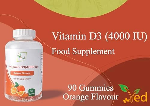 Gomas De Vitamina D3 Ved Para Adultos 4000 Ui, Sem Ogm - Sem - Imagem 2