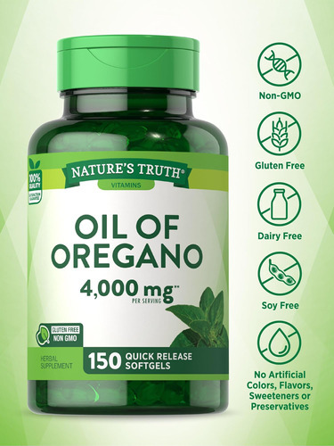 Natures Truth Óleo De Cápsulas Softgel De Orégano | 4000mg | - Imagem 3