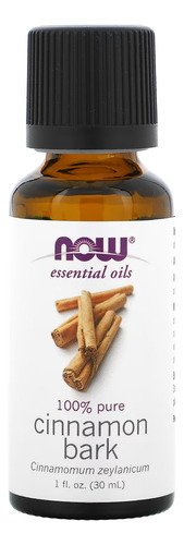 Óleo De Casca De Canela Now Foods 30 Ml Sabor N/a