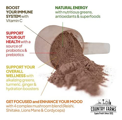 Country Farms Immune Defense Superfoods Drink Mix, Apoia A D - Imagem 2