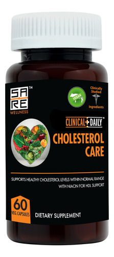 Suplemento Clinical Daily Cholesterol Care 60 Cápsulas Vegan
