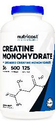 Suplemento Nutricost Creatina Monohidratada 3.000 Mg 500 Cáp - Imagem 2