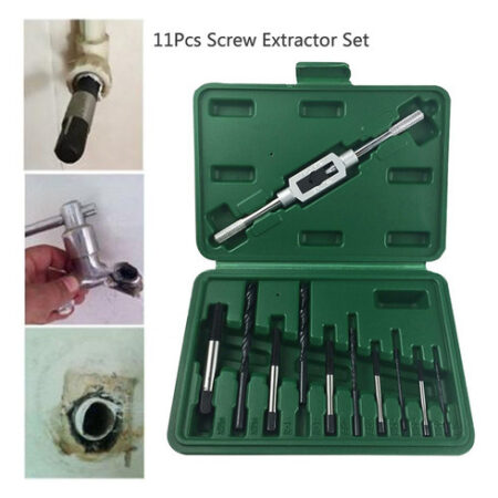 11pcs Conjunto Extrator De Parafuso Quebrado Guia De Broca - Imagem 2