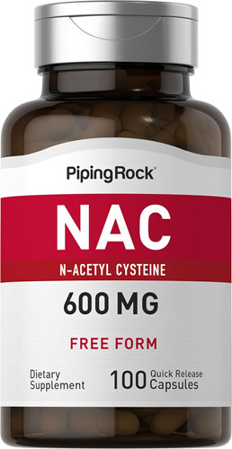 Suplemento Piping Rock Nac N-acetilcisteína | 600mg | 100 C