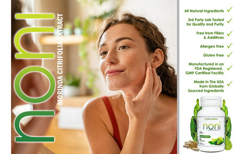 Suplemento Vh Nutrition Noni Em Cápsulas De 700 Mg, Extrato - Imagem 3