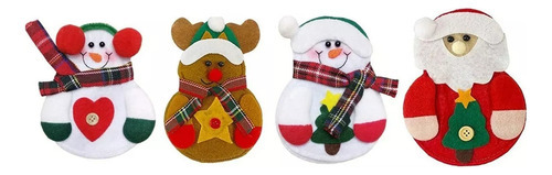 Hhh 12pcs Mesa Decoração Natal Enfeite Porta Natalinos - Imagem 6