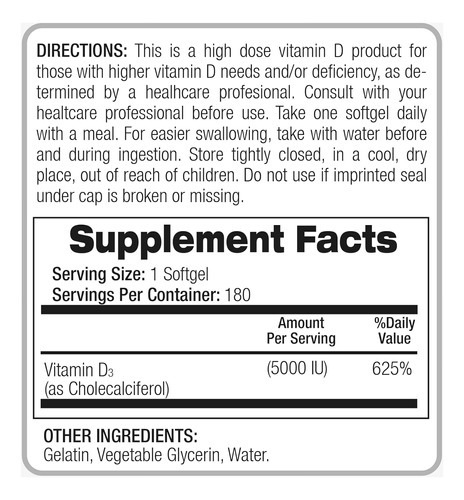 Fito Medics Lab - Vitamina D - 5000 Ui De - Vitamina D3-360 - Imagem 6