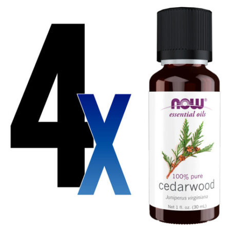 Óleo De Cedro 100% Puro Now Foods Cedarwood Oil 30ml 4un - Imagem 2