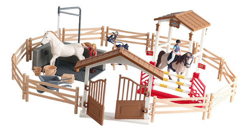 Cavalo Cavaleiro Playset Brinquedo Equestre Conjunto Fingir - Imagem 6