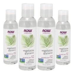 Glicerina Vegetal 118ml Now Foods Vegetable Glycerin 4un
