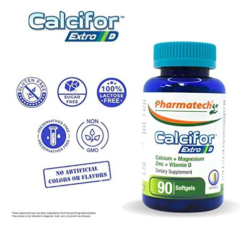 Cálcio, Magnésio, Zinco, Mais Vitamina D3, Suplemento Para - Imagem 5