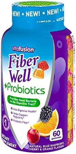 Gomas Probióticas Vitafusion Fiber Well + Para Adultos, 60 - Imagem 9
