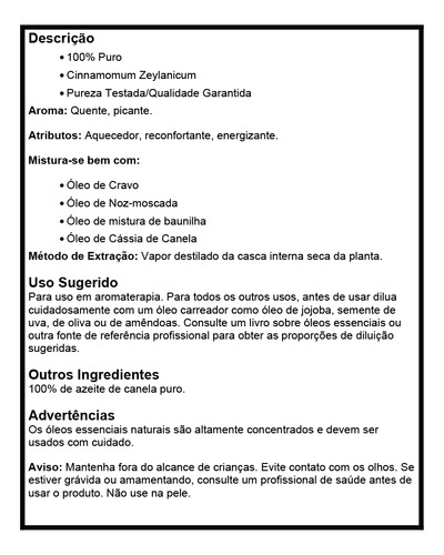 Now Foods Óleo De Casca De Canela 30 Ml + Porta Cápsulas - Imagem 4