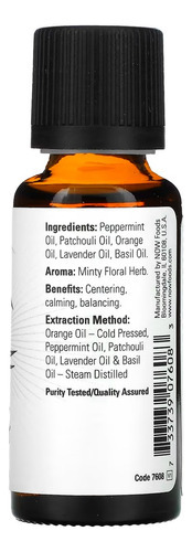 Mistura De Óleos Paz E Harmonia Now Foods 30ml Importado - Imagem 3