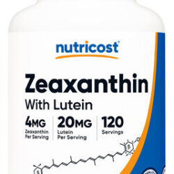 Suplemento Nutricost Zeaxantina Com Luteína 20mg 120 Softgel