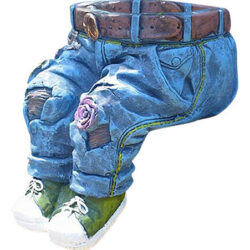E Calças Jeans Vaso De Flores De Resina Jardim Denim Vaso De