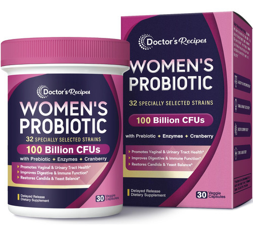 Suplemento Doctor"s Recipes Probióticos Femininos 100g Cfu 3