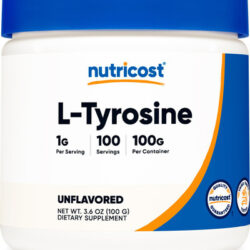 Suplemento Nutricost L-tirosina Em Pó 100g (100 Porções)