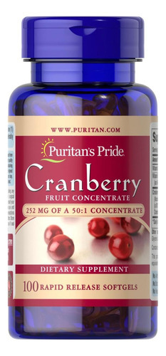 Puritans Pride Concentrado De Frutas De Cranberry De Força T