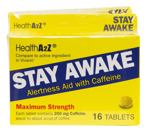 Healtha2z® Fique Acordado | 200 Mg De Cafeína | Auxílio De A