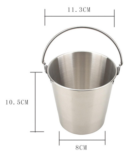 Balde De Gelo Balde Refrigerador Com Alça, 700ml Argent - Imagem 2