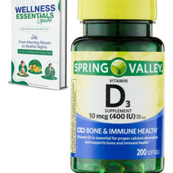 Vitamina D3 | Cápsulas De Suplemento De Vitamina D, 10 Mcg (
