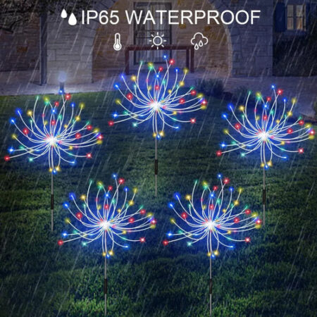 Luzes Solares De Fogos De Artifício, Luzes Decorativas 5pcs. - Imagem 27