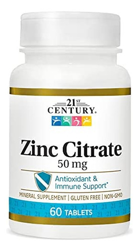 Comprimidos De Citrato De Zinco Da 21st Century Healthcare