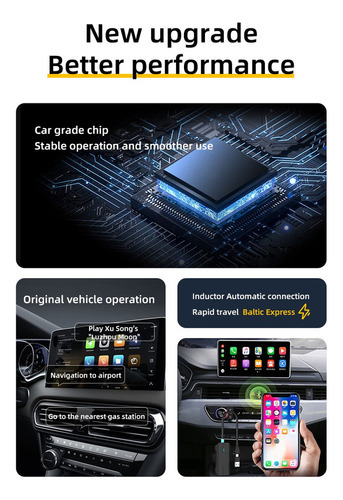 Streaming Box Automotivo Carro Multimídia Carplay ParaiPhone - Imagem 2